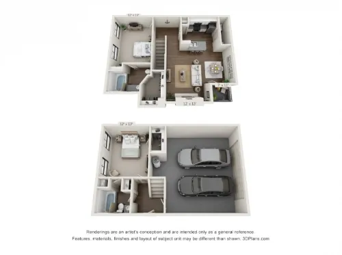 The Brownstones Townhomes Dallas floorplan 3