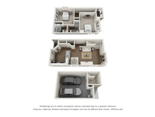 The Brownstones Townhomes Dallas floorplan 4