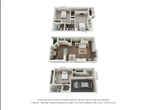 The Brownstones Townhomes Dallas floorplan 9