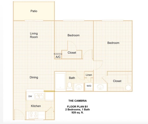 The Cambria Apartments floor plan 1