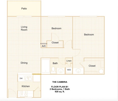 The Cambria Apartments floor plan 2