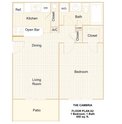 The Cambria Apartments floor plan 2