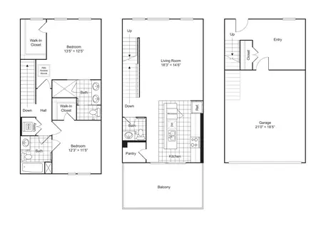 The Collection One Cabell Park Dallas FloorPlan 3