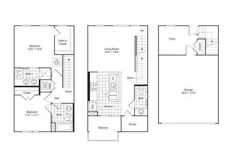 The Collection One Cabell Park Dallas FloorPlan 6