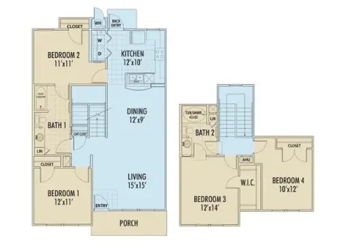 The Costa Mariposa Apartments floor plan 1