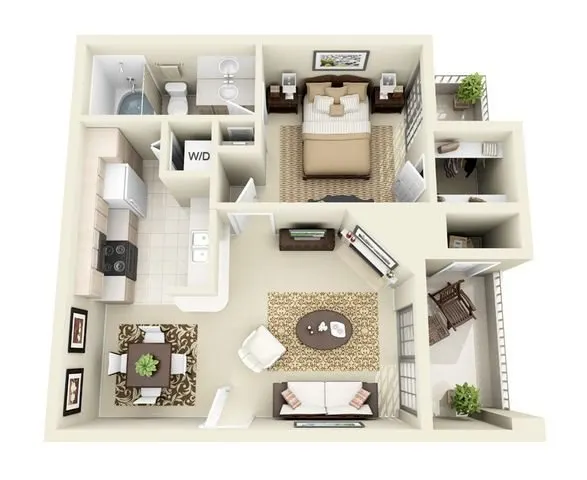 The Courts at Preston Oaks Floorplan 2