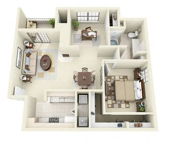 The Courts at Preston Oaks Floorplan 4