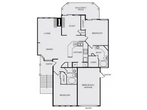 The Courts of Bent Tree Floorplan 4