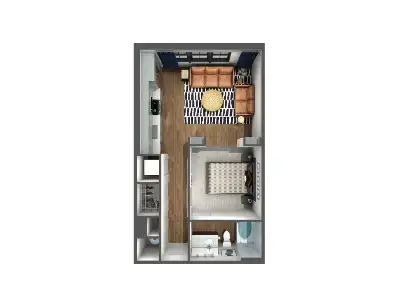 The Crosby Dallas Floorplan 1