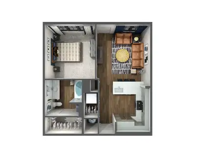 The Crosby Dallas Floorplan 4