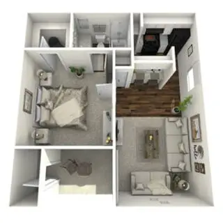 The Declan Apartments FloorPlan 1