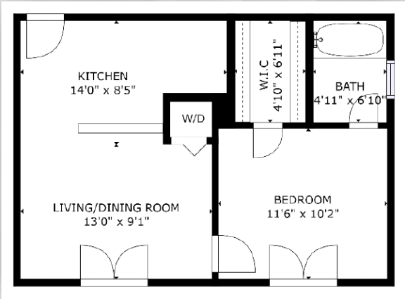 The Eastern Apartments Floorplan 4