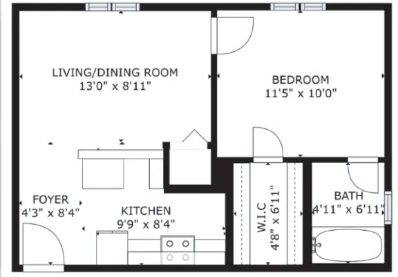 The Eastern Apartments Floorplan 7