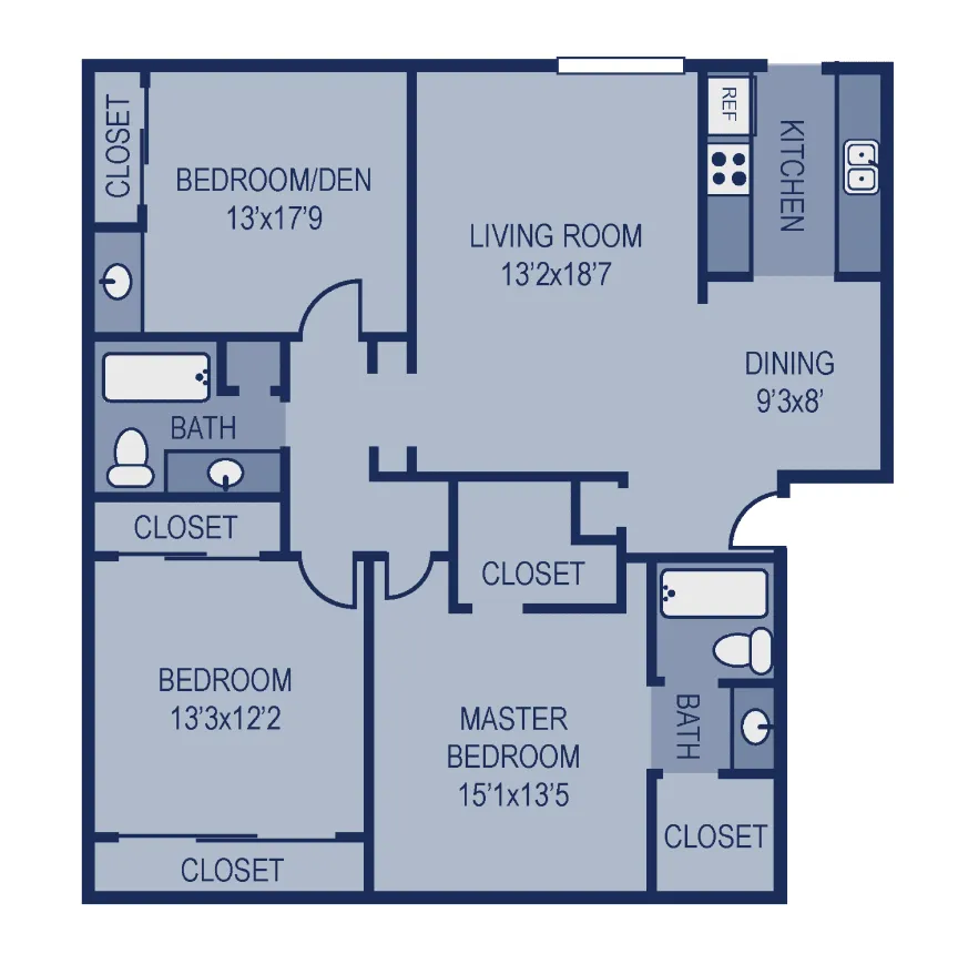 The Entro at Midtown Dallas Apartment Floor Plan 12