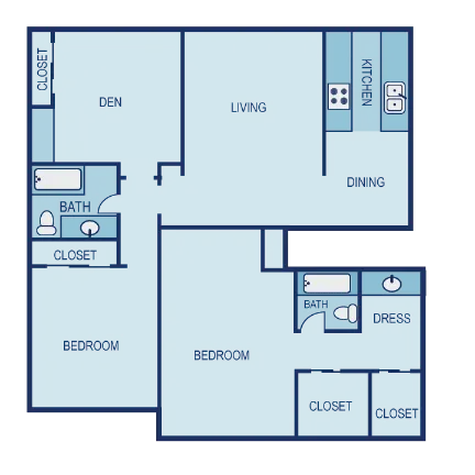 The Entro at Midtown Dallas Apartment Floor Plan 13