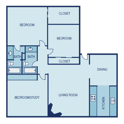 The Entro at Midtown Dallas Apartment Floor Plan 14