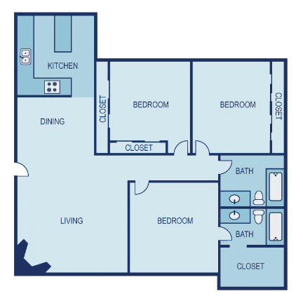 The Entro at Midtown Dallas Apartment Floor Plan 15