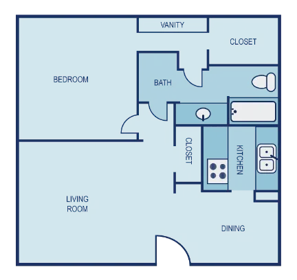 The Entro at Midtown Dallas Apartment Floor Plan 2