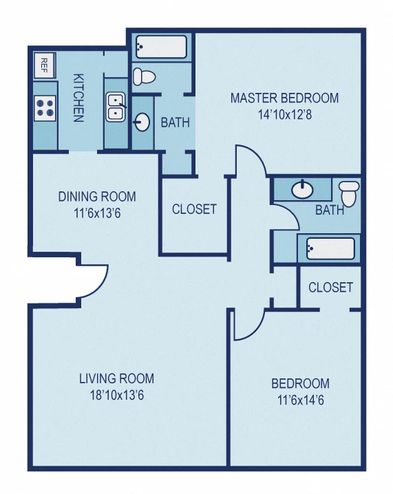 The Entro at Midtown Dallas Apartment Floor Plan 9