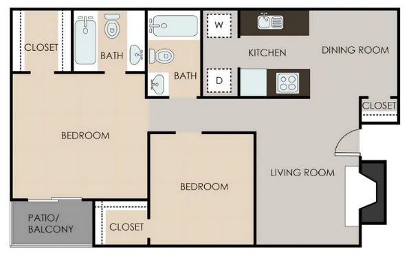 The Finley Apartments Dallas Floor Plan 2