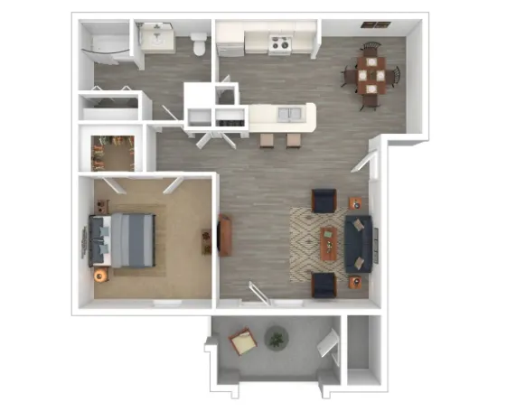 The Flats at Sugarland Houston Apartments Floor Plan 2