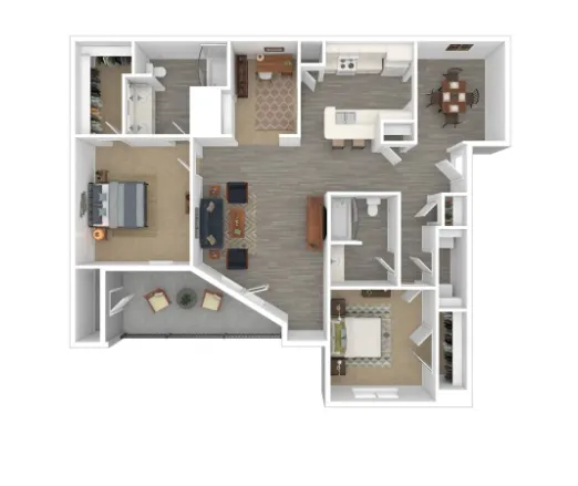 The Flats at Sugarland Houston Apartments Floor Plan 5