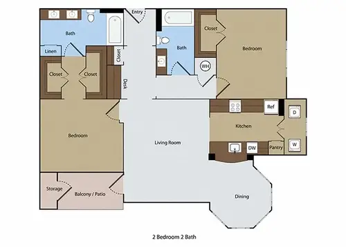 The Fountains at Almeda FloorPlan 8