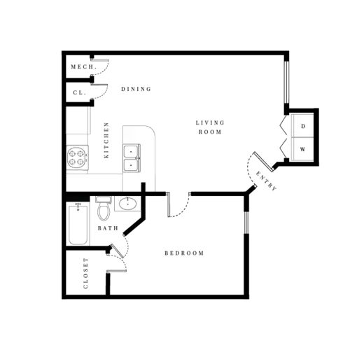 The Gateway at Lake Jackson FloorPlan 1