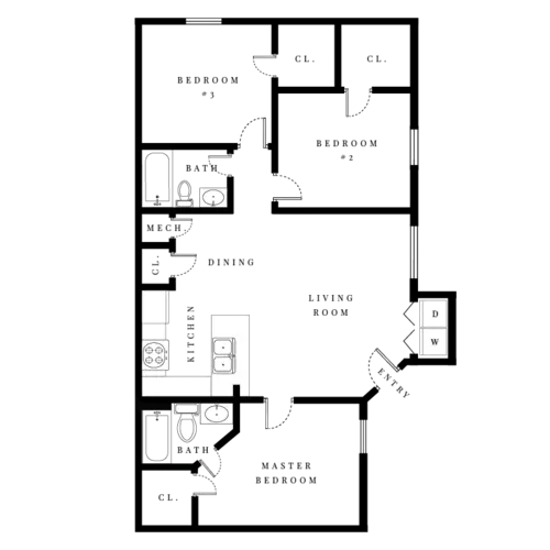 The Gateway at Lake Jackson FloorPlan 3