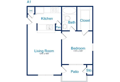 The Georgian Dallas Floorplan 1