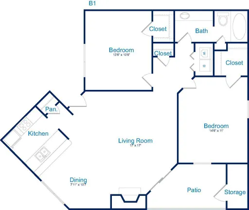 The Georgian Dallas Floorplan 4