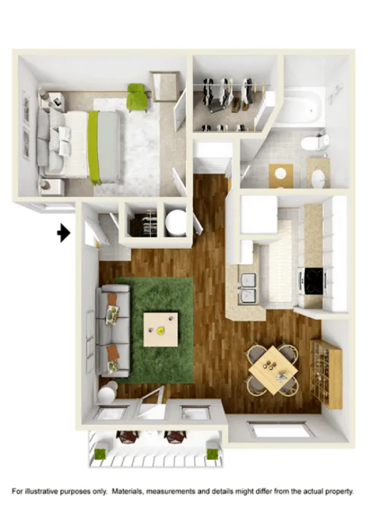 The Grand On Memorial Houston Apartment Floor Plan 2