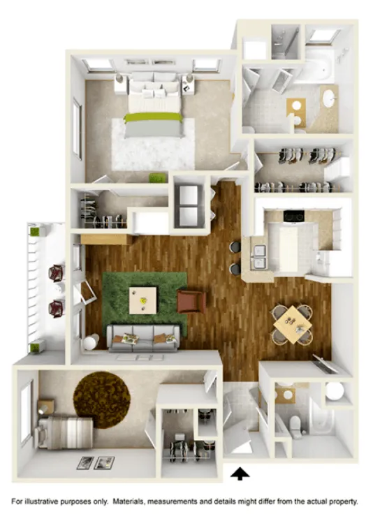 The Grand On Memorial Houston Apartment Floor Plan 8