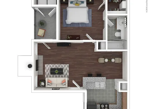 The Haven on Buoy Webster Houston Apartment Floor Plan 2