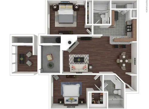 The Haven on Buoy Webster Houston Apartment Floor Plan 4