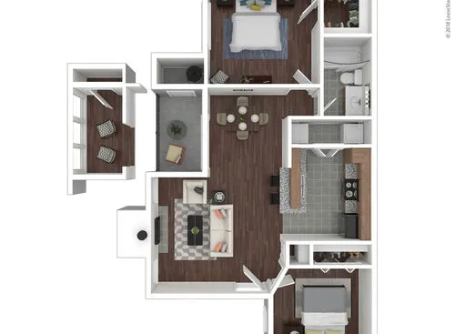 The Haven on Buoy Webster Houston Apartment Floor Plan 5