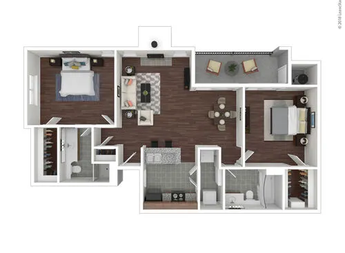 The Haven on Buoy Webster Houston Apartment Floor Plan 7