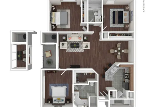 The Haven on Buoy Webster Houston Apartment Floor Plan 9