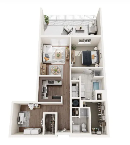 The Herschel Dallas Apartments Floor Plan 3