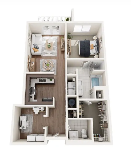 The Herschel Dallas Apartments Floor Plan 4