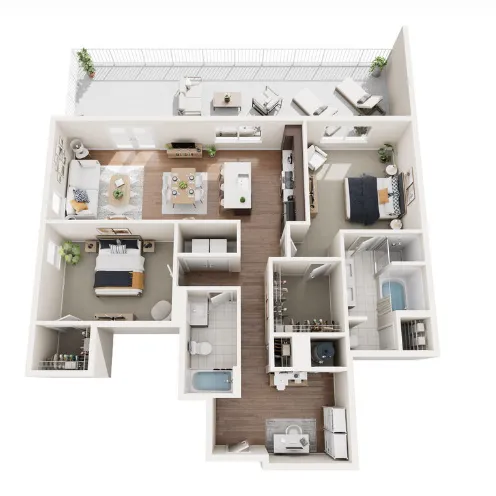 The Herschel Dallas Apartments Floor Plan 9