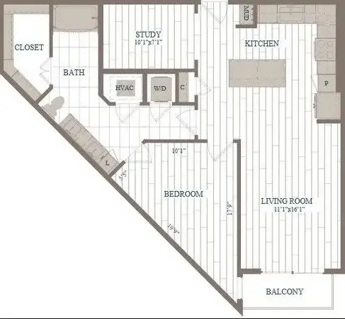 The Hudson floor plan 10