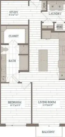 The Hudson floor plan 13