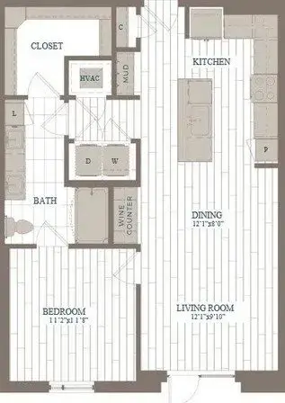 The Hudson floor plan 4