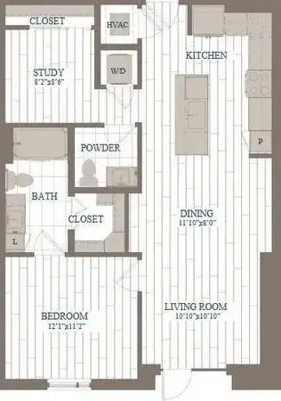 The Hudson floor plan 6