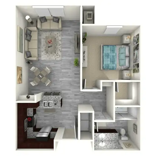 The Huntington at Sienna Ranch Senior Floorplan 1