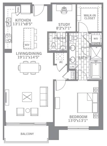 The Katy Apartments Knox Dallas floorplan 11