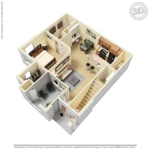 The Kenton Apartments Alvin Floorplan 1