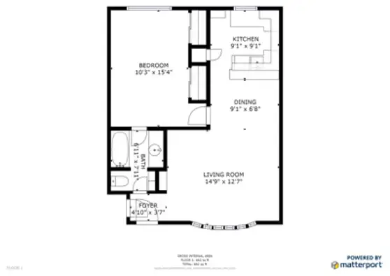 The Lake Lofts Dallas Apartment Floor Plan 2