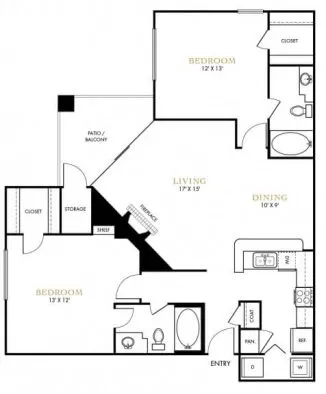 The Lana Dallas Floorplan 4